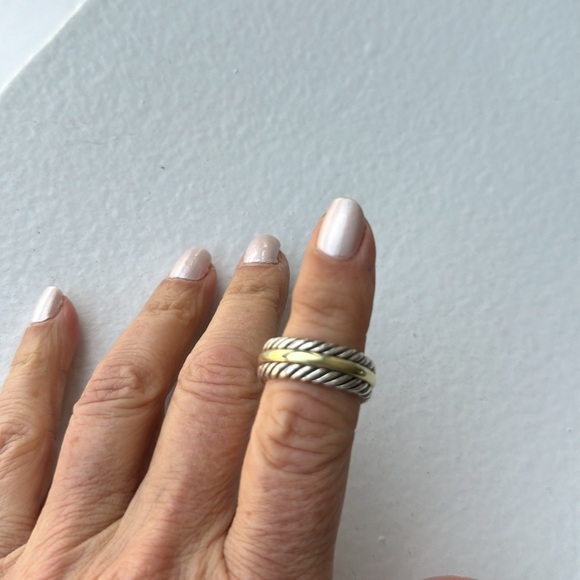 David Yurman men’s gold/silver band. Size 10 - Picture 2 of 3